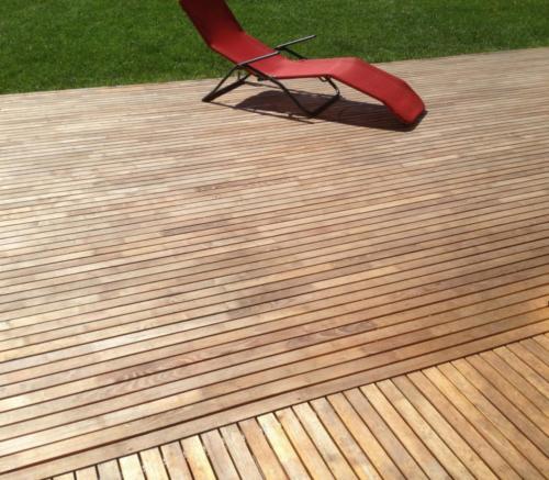 Robinie Terrassendielen 50mm Clip