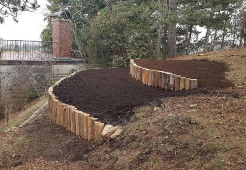 Gartengestaltung mit Robinienholz