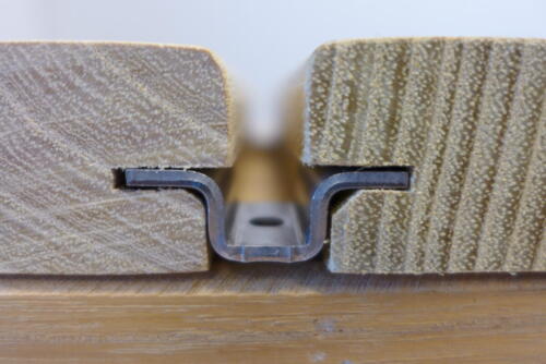 Clip Edelstahl massiv Befestigung verdeckt