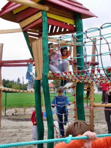 Robinie Spielplatz Netzbruecke