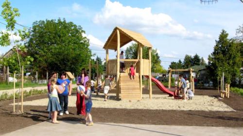 Robinie Spielplatz Spielturm