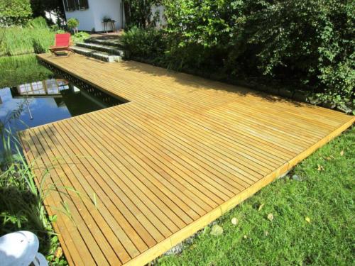 Robinie Terrasse Clip Naturteich