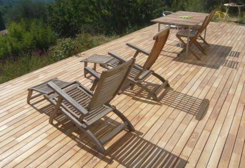 Robinie Terrassendiele 80mm Clip