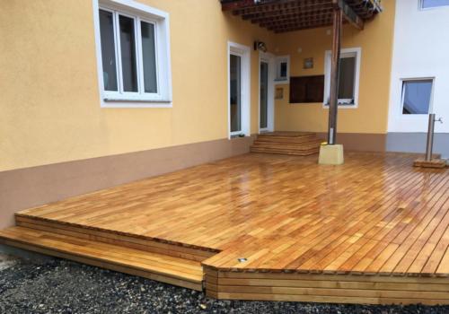 Terrasse Robinie 80mm bombiert 