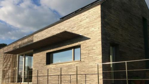 Robinie Fassade Schalung