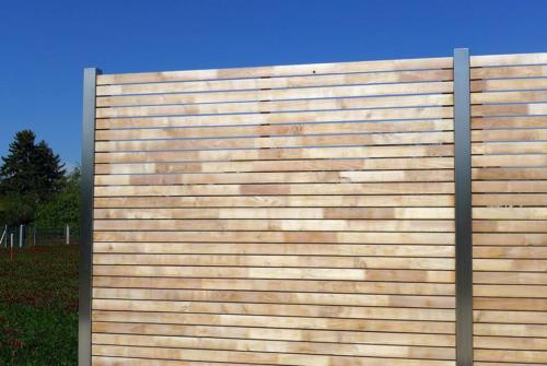 Robinie Sichtschutz Zaun