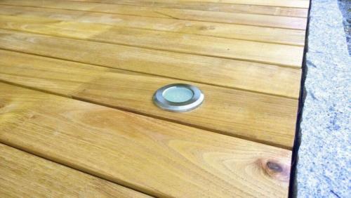 Robinie Terrasse Beleuchtung