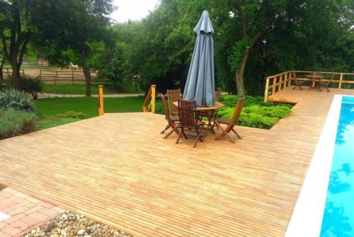 Poolterrasse Robinie 50mm Clip