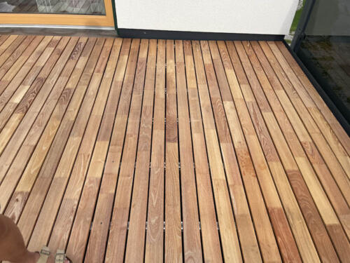 Terrassendiele Robinie 26x80 geoelt 